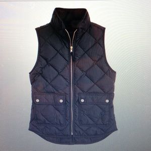 J. Crew Excursion Quilted Vest in black